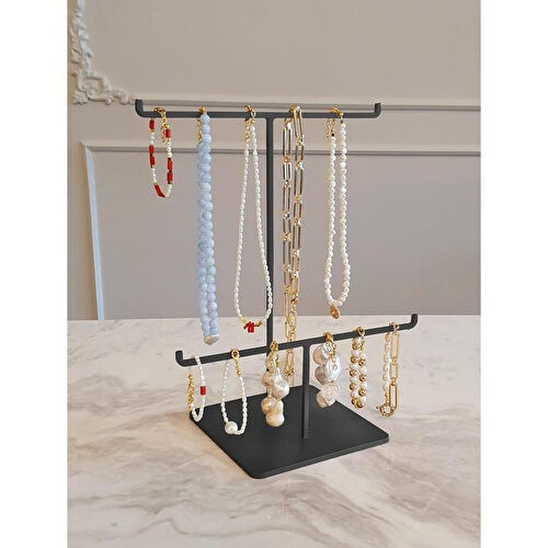 The Mia Takılık 2li Siyah 30x25 Cm