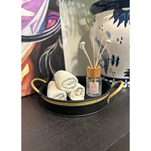 The Mia Galvin Tepsi Siyah 30 Cm