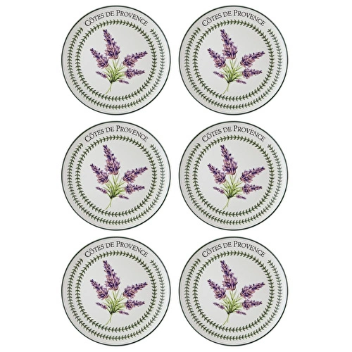 The Mia Provence Lavanta Servis Tabağı 6lı Set 26 Cm Prc04