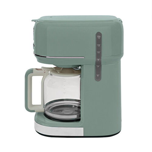 Berghoff Gem Retro Filtre Kahve Makinesi – 900 W, 1,5 L Cam Demlik | Mint Yeşil