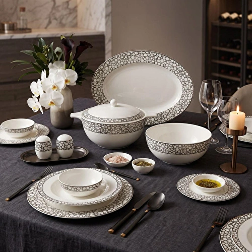 Royal Canterbury Silver Pearl Yemek Takımı 72 Parça