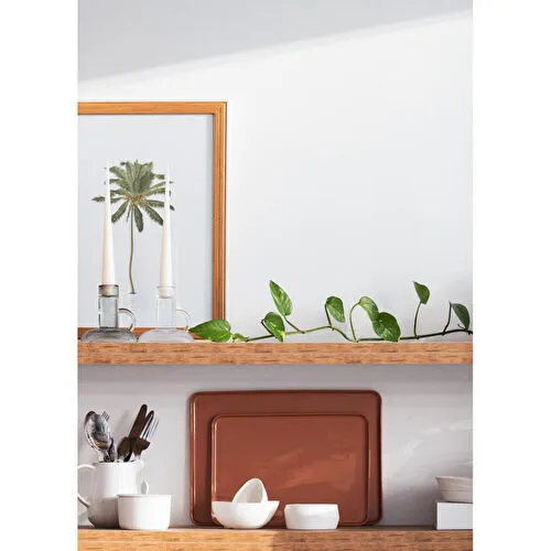 The Mia Cotta Limoges Servis Tabağı Terracota 28x20 Cm