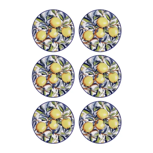 The Mia Odore Di Limone Pasta Tabağı 6lı Set 19 Cm Odl0002