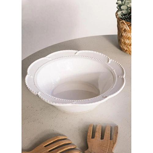 The Mia Grande Salata Kasesi Beyaz 31x9 Cm Grd0015