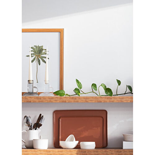 The Mia Cotta Limoges Servis Tabağı Terracota 33x23 Cm