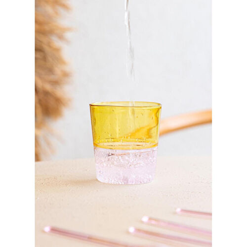 The Mia Rainbow Su Bardağı Sarı 320 Ml