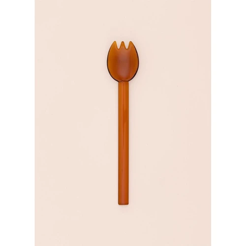 The Mia Abiete Dondurma Ve Tatlı Kaşığı Amber 6lı Set
