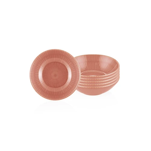 The Mia Noon Kase 6lı Set Somon 15 Cm