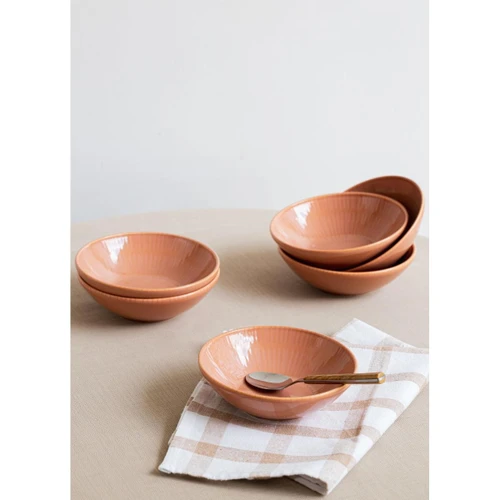The Mia Noon Kase 6lı Set Somon 15 Cm