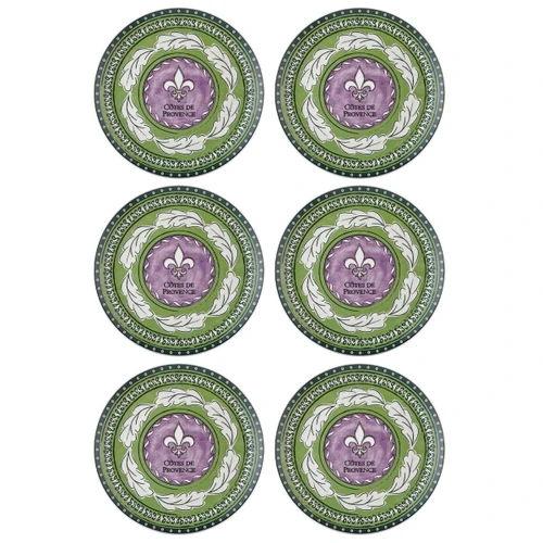 The Mia Provence Lavanta Servis Tabağı 6lı Set 26 Cm Prc03