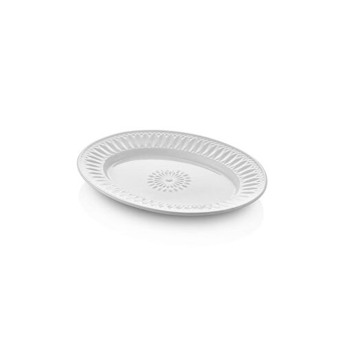 The Mia Grande Servis Tabağı Beyaz 41x31 Cm