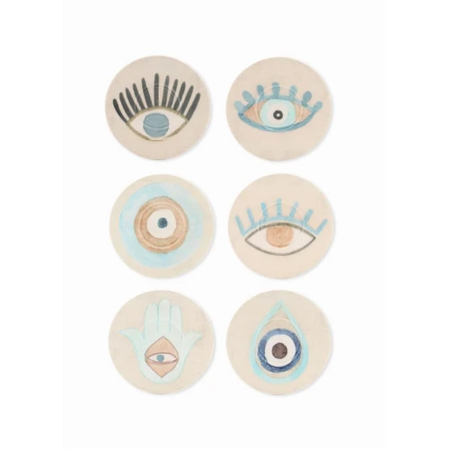 The Mia Amulet Çay Tabağı 6 Lı Set - 13 Cm