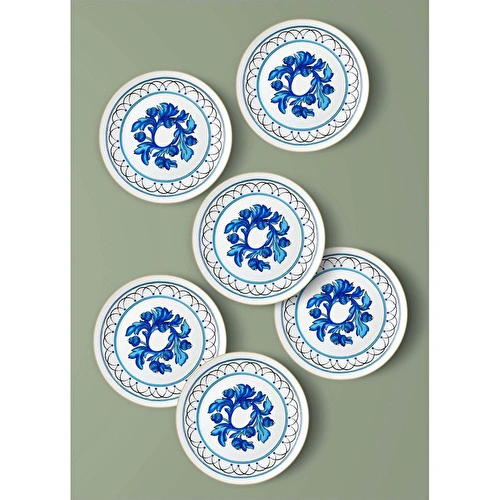 The Mia Azul Servis Tabağı 6 Kişilik