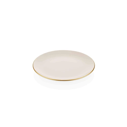 The Mia Basic Pasta Tabağı 6 Lı Set Krem - 19cm
