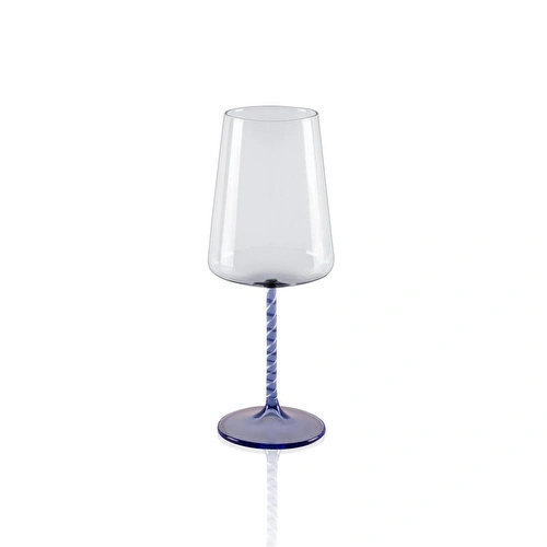 The Mia Edera Şarap Kadehi Mavi 500 Ml