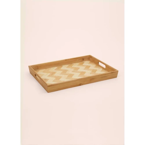 The Mia Wicker Bambu Tepsi 40x30 Cm Tps0073