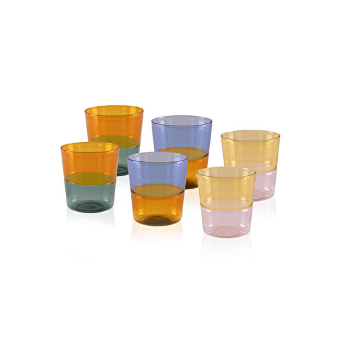 The Mia Rainbow Su Bardağı 6 Parça 320 Ml