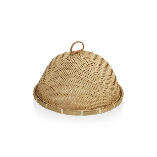 The Mia Bambu Yuvarlak Tepsi 39x39x23 Cm