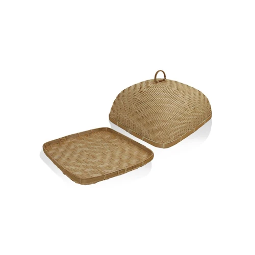 The Mia Bambu Dikdörtgen Tepsi 40x40x21 Cm