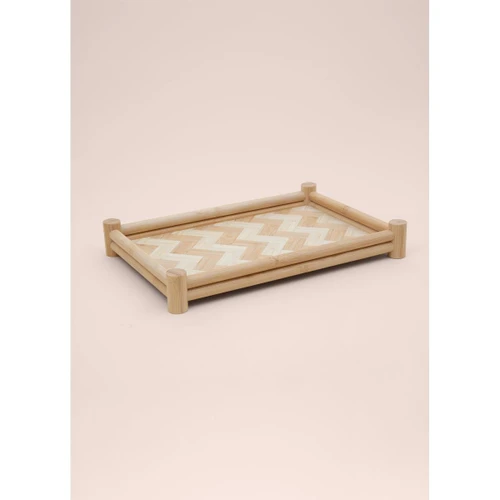 The Mia Wicker Bambu Tepsi 36x25 Cm Tps0072