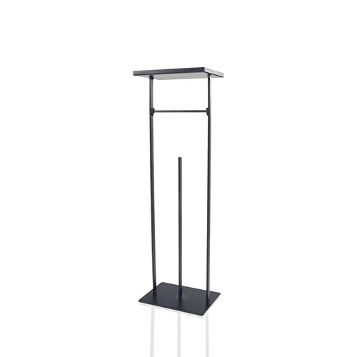 The Mia Tepsili Tuvalet Kağıdı Stand Siyah 54x15x12 Cm