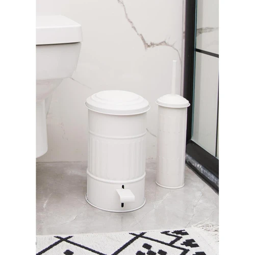 The Mia Çöp Kovası Banyo 5 Lt Beyaz Mgl0009