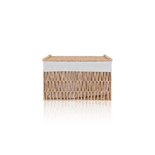 The Mia Cesta Hasır Organizer Sepet Naturel 52x30x32 Cm