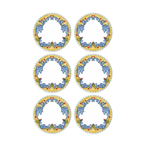 The Mia Limoncello Servis Tabağı 6lı Set 26 Cm