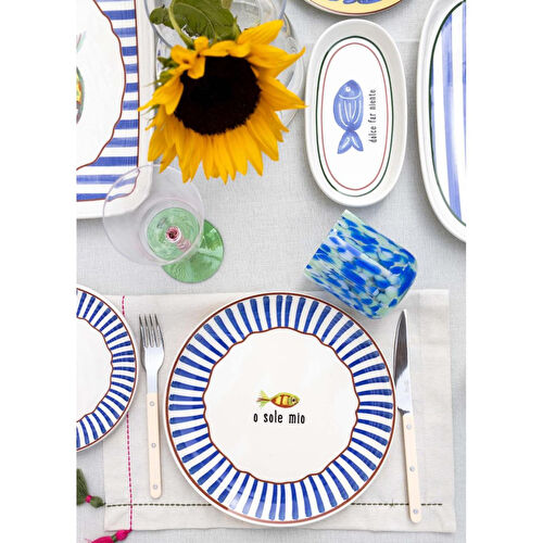 The Mia Fish Servis Tabağı 6lı Set 26 Cm