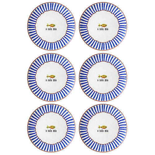 The Mia Fish Servis Tabağı 6lı Set 26 Cm