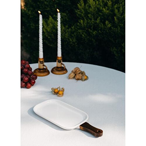 The Mia Woody Porselen Servis 35x15 Cm