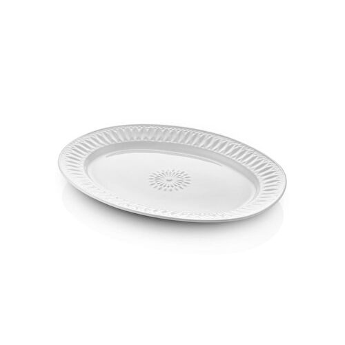 The Mia Grande Servis Tabağı Beyaz 50x37 Cm