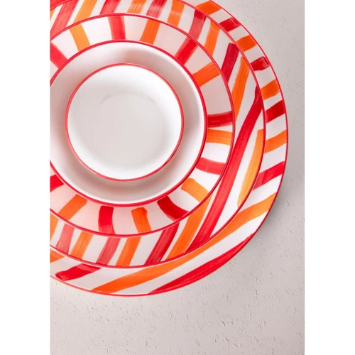The Mia Joy Servis Tabağı Kırmızı 30 Cm