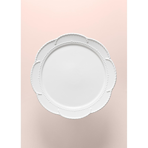 The Mia Grande Pasta Kek Standı Beyaz 31x12 Cm Grd0014