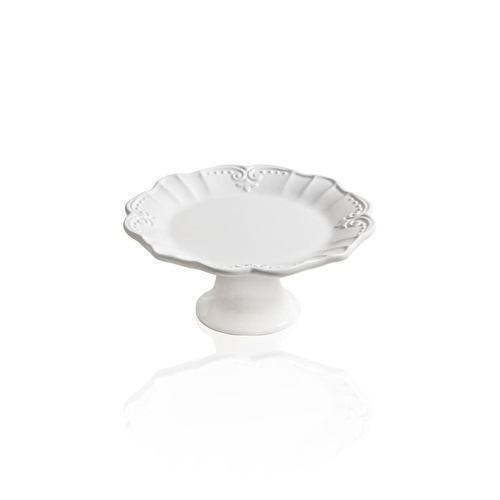 The Mia Grande Pasta Kek Standı Beyaz 22x10 Cm Grd0019