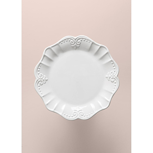 The Mia Grande Pasta Kek Standı Beyaz 22x10 Cm Grd0019