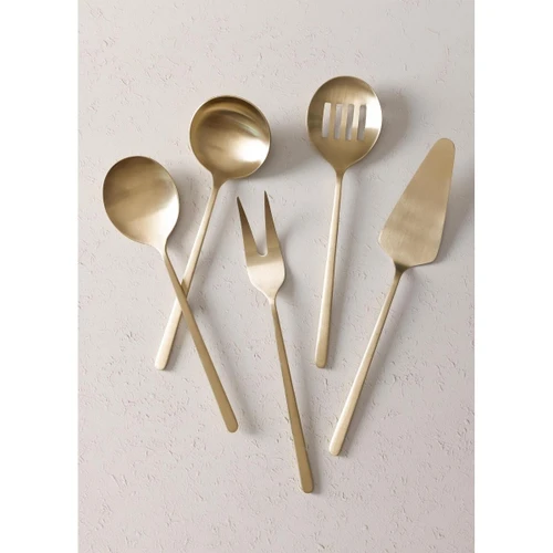 The Mia Giallo Servis Seti Şampanya Gold 5 Parça