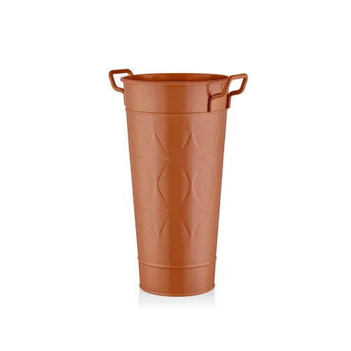 The Mia Prizma Vazo Saksı Terracota 50 Cm