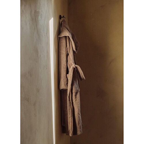 The Mia Fine Cotton Gri Bornoz Small Medium