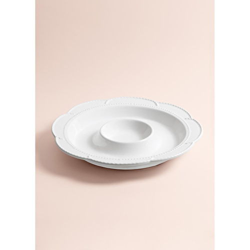 The Mia Grande Servis Tabağı Bölmeli Beyaz 39 Cm Grd0013 The Mia Grande Servis Tabağı Bölmeli Beyaz 39 Cm Grd0013