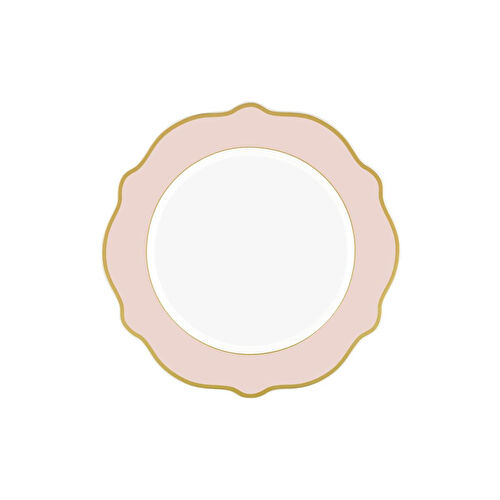 The Mia Jaswely Servis Tabağı 6 Parça Pembe 27 Cm