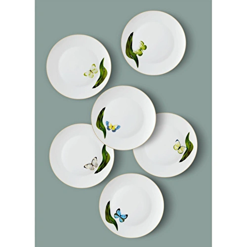 The Mia Folium Servis Tabağı 6 Kişilik