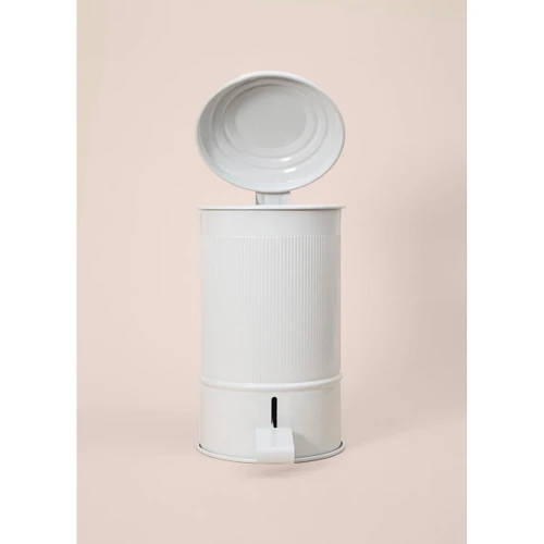 The Mia Stripe Mutfak Ve Banyo Çöp Kovası Beyaz 5 Lt