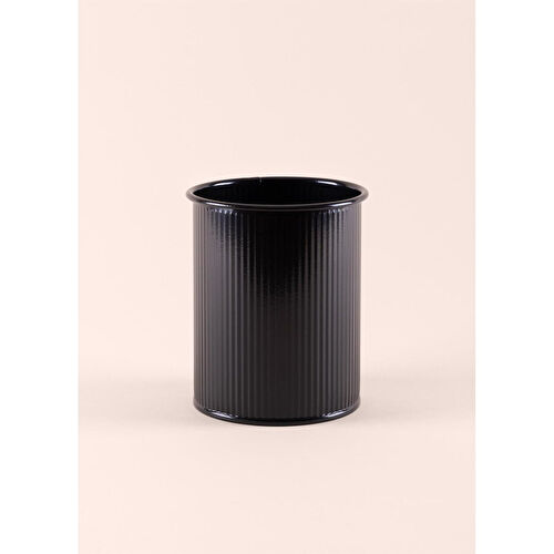 The Mia Stripe Tezgah Üstü Kaşıklık Siyah 13x11 Cm