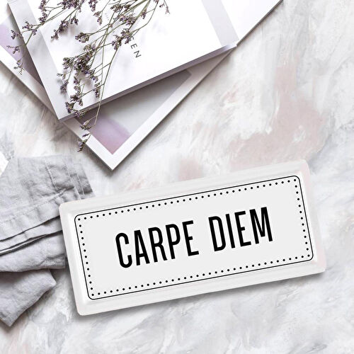 The Mia Dikdörtgen Servis Carpe Diem - 35 X 16 Cm