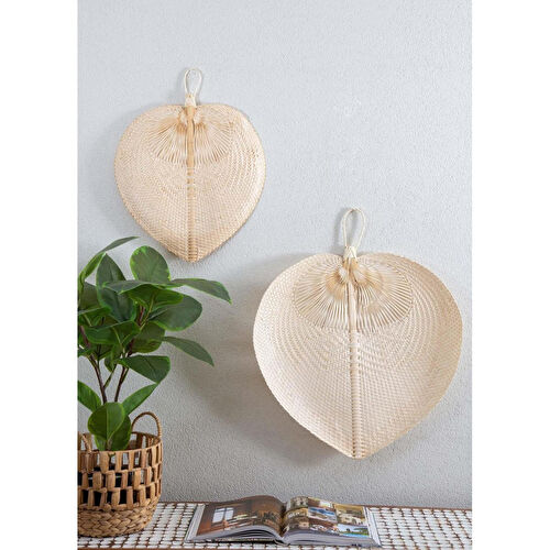 The Mia Dekoratif Bambu Duvar Dekoru 2x29x39 Cm