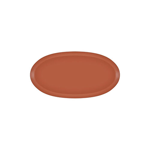 The Mia Cotta Limoges Oval Servis Terracota 43x22 Cm