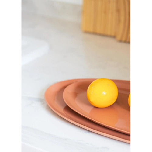 The Mia Cotta Limoges Oval Servis Terracota 43x22 Cm The Mia Cotta Limoges Oval Servis Terracota 43x22 Cm
