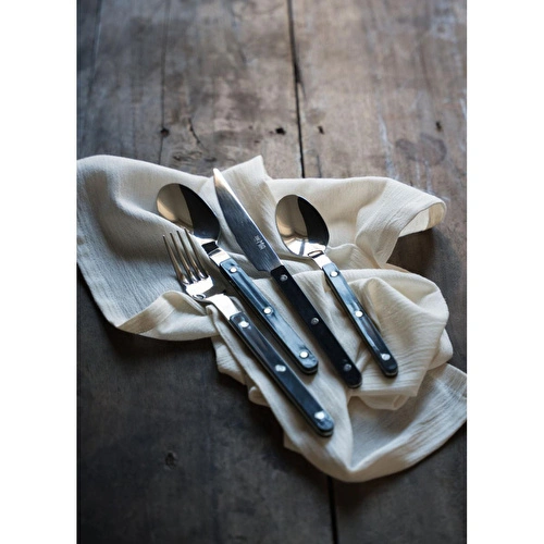 The Mia Comida Çatal Kaşık Bıçak Takımı Siyah 36 Parça