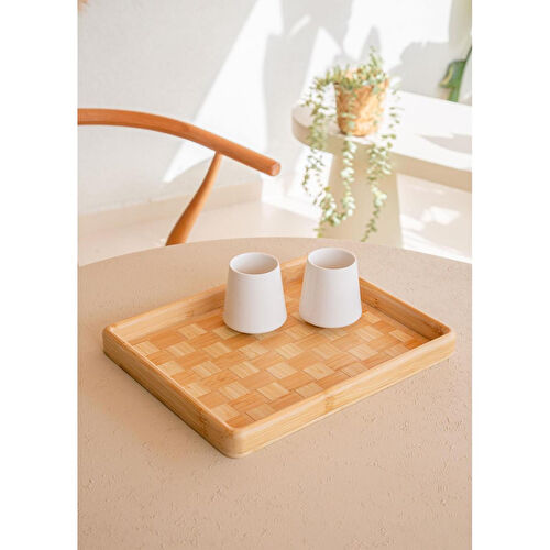 The Mia Wicker Bambu Tepsi 31x25 Cm Tps0068 The Mia Wicker Bambu Tepsi 31x25 Cm Tps0068